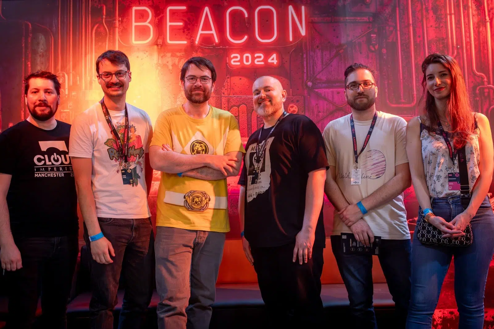 Groupe de personnes à un événement